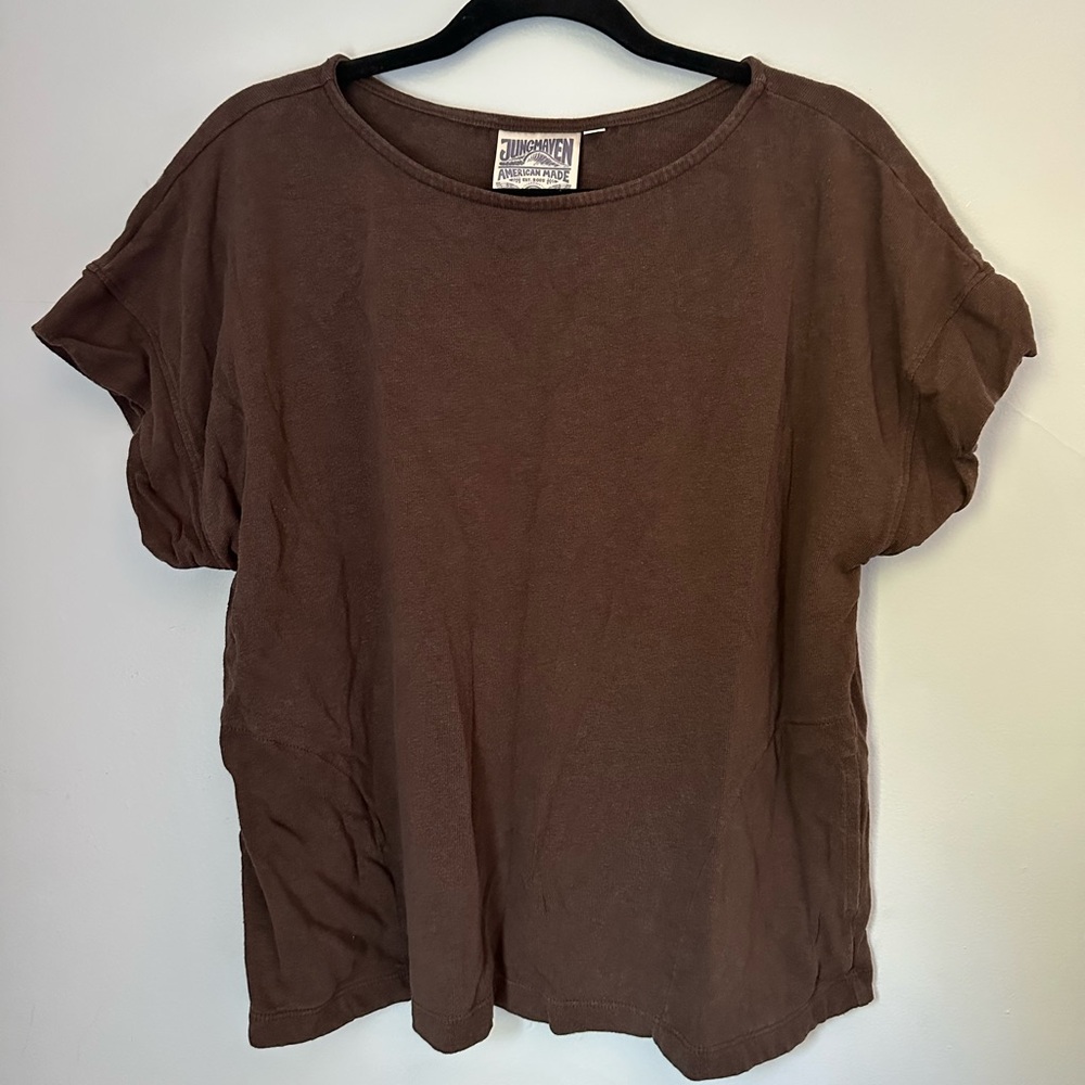 Jungmaven Chocolate Brown Short Sleeve Tee